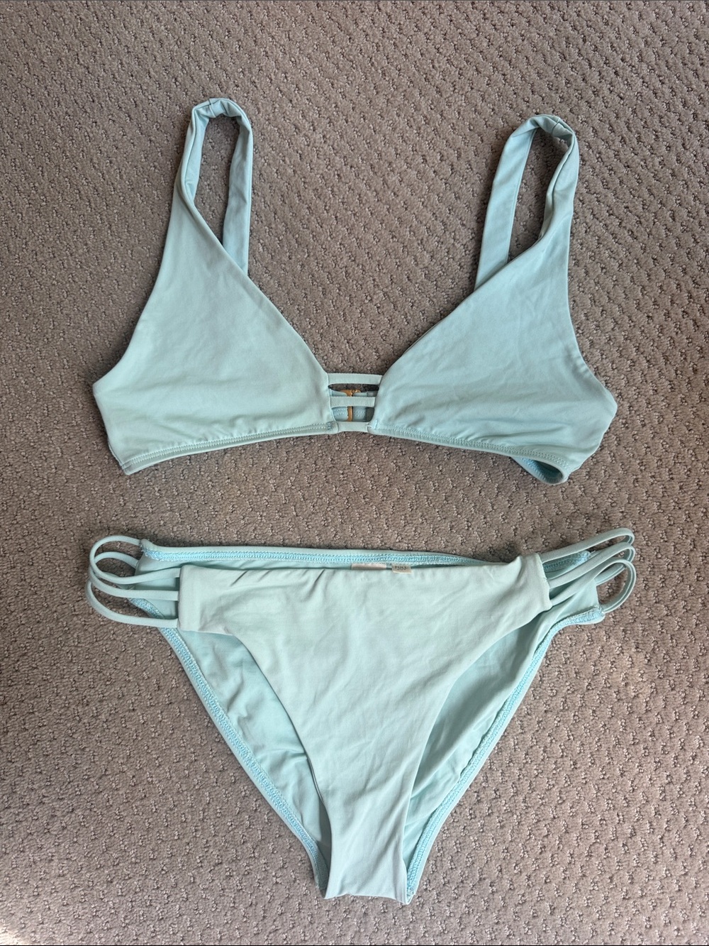 Light Blue Women's Bikini Set - Sleek Two-Piece Swimwear